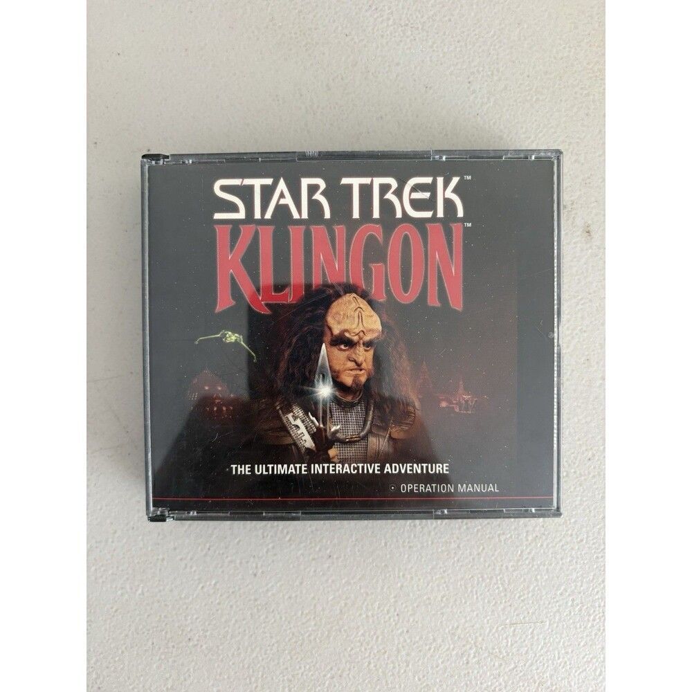 Star Trek Klingon The Ultimate Interactive Adventure PC CD-ROM 3 Disc 1996 Vtg